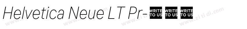 Helvetica Neue LT Pr字体转换